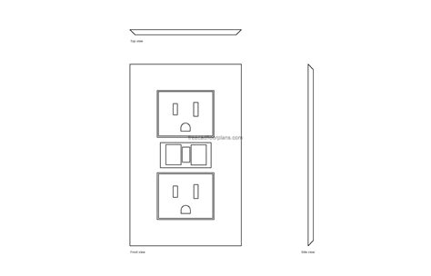 autocad electrical box outlet|AutoCAD Electrical outlet elevation blocks.